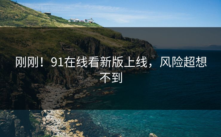 刚刚！91在线看新版上线，风险超想不到