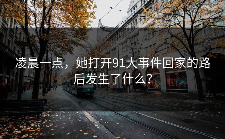 凌晨一点，她打开91大事件回家的路后发生了什么？