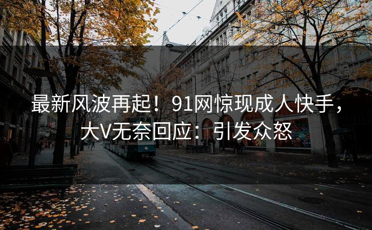 最新风波再起！91网惊现成人快手，大V无奈回应：引发众怒